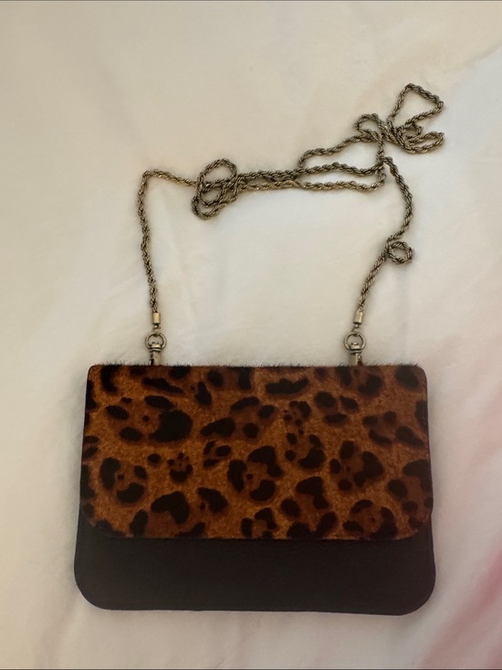 CAbi Handbags - CAbi Leopard Print Crossbody wallet style with removable Chain